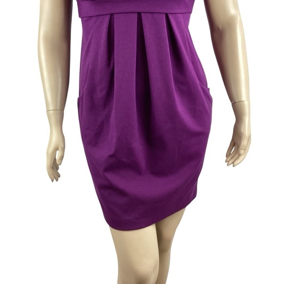 Adrianna Papell Mini Dress Size 12 Purple - Picture 3 of 7